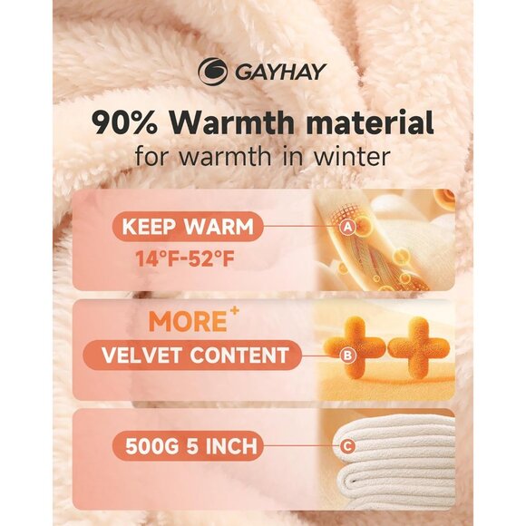 Fleece Lined Leggings Women Thermal High Waist Tummy Control Workout Pants - Picture 2 of 4